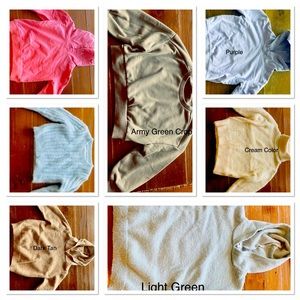 Lot of 7 Toddler Girl’s SHEIN sweatshirts / sweaters 4T